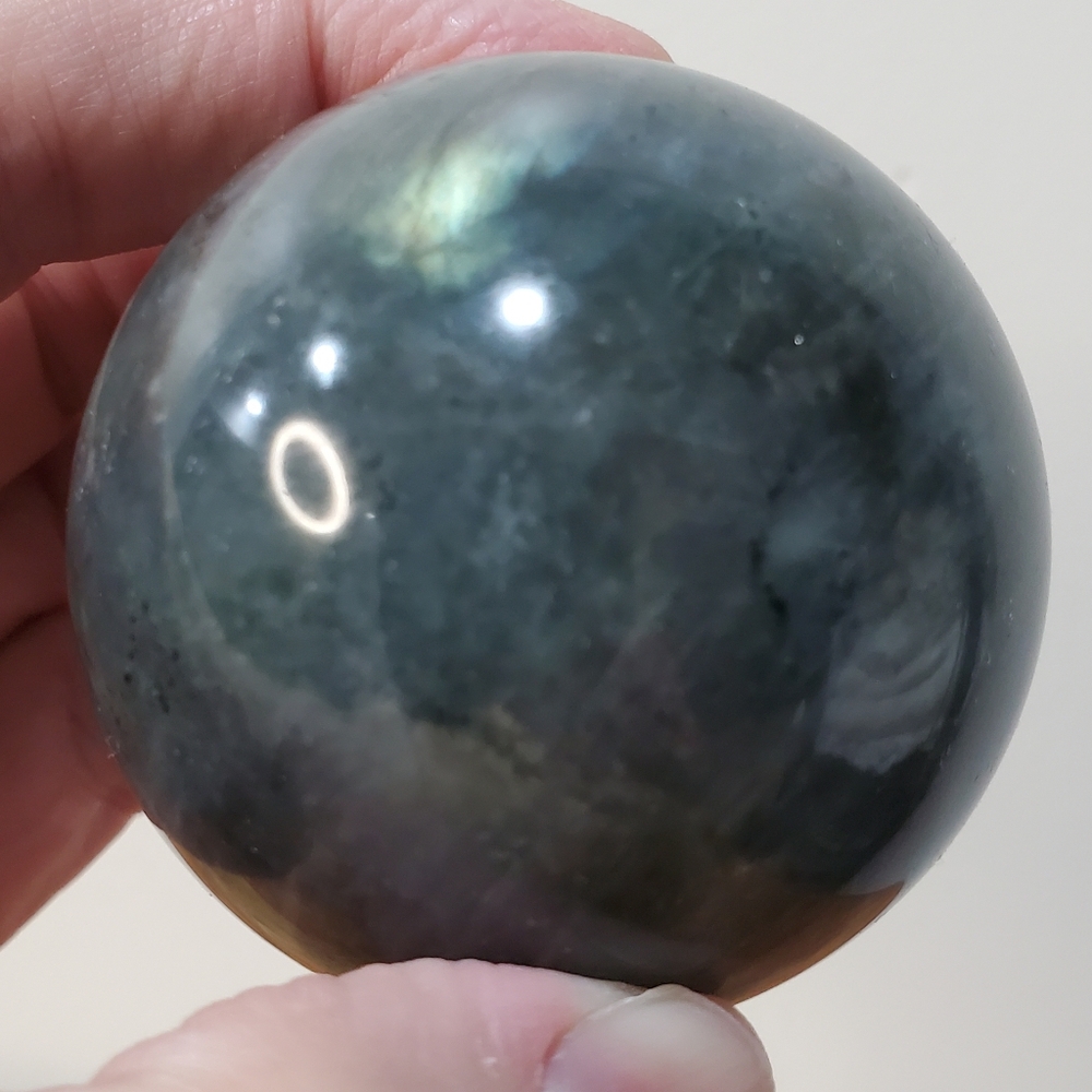 Labradorite Crystal Sphere 59mm - Picture 11 of 13